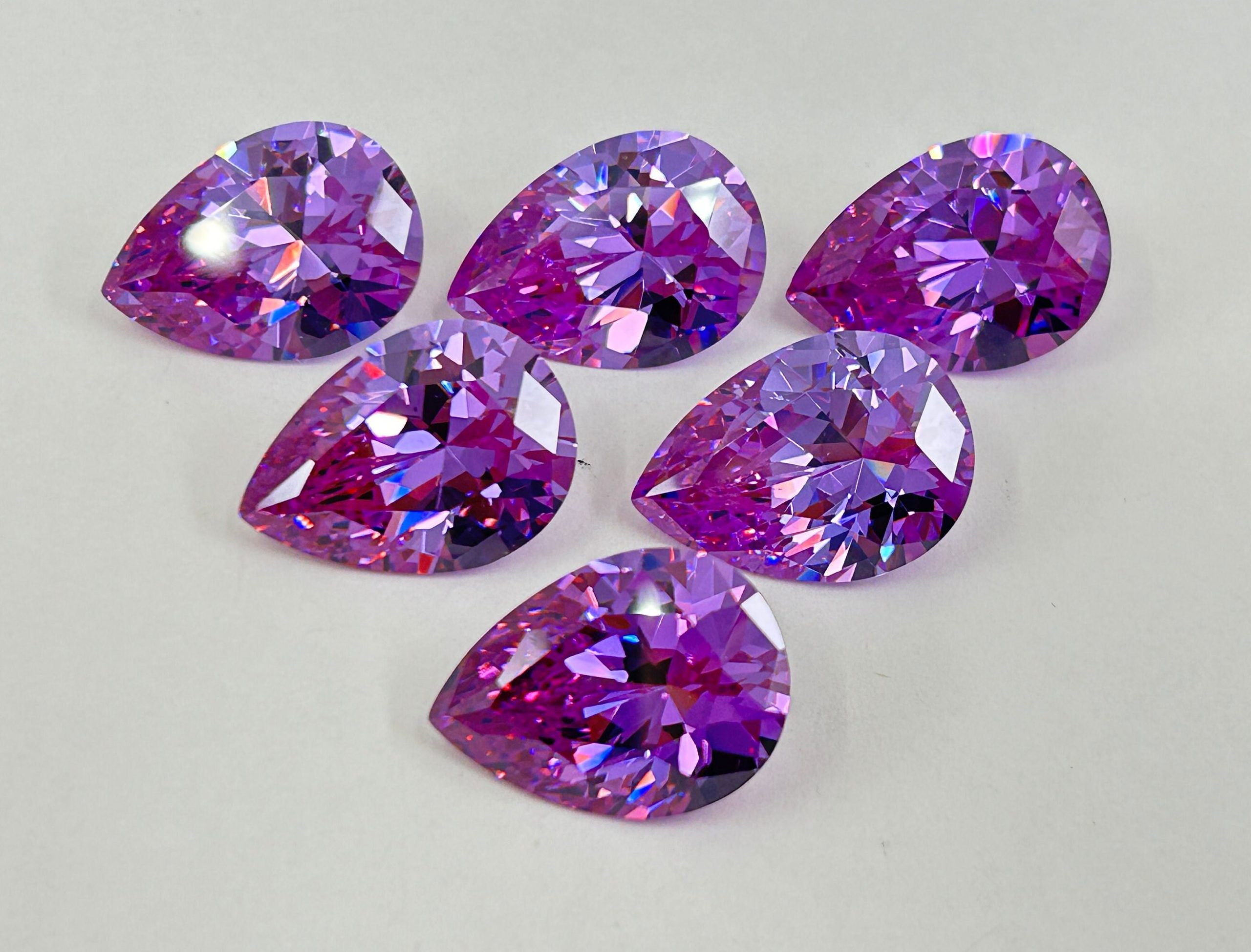 il fullxfull.5763606324 qcei scaled Lavender Purple Cubic Zirconia (Synthetic) Pear Shape Faceted Loose Gemstones In 25x18mm For Jewellery Making