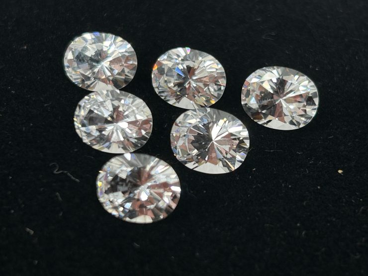 il fullxfull.5859510160 je87 scaled White YAG (lab-grown) Oval Shape Faceted Loose Gemstones in Sizes From 5x4mm to 10x8mm for Jewellery Making