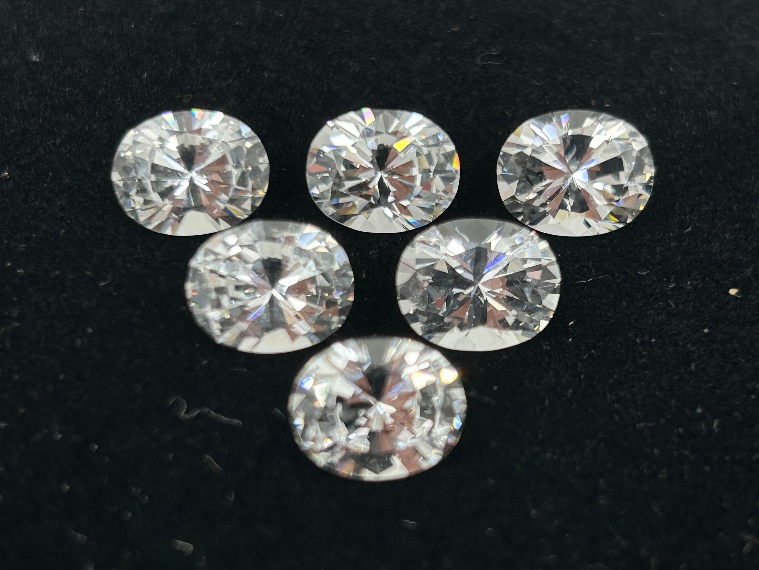 il fullxfull.5859510168 dnss scaled White YAG (lab-grown) Oval Shape Faceted Loose Gemstones in Sizes From 5x4mm to 10x8mm for Jewellery Making