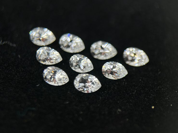 il fullxfull.5859562192 1j17 scaled White YAG (lab-grown) Pear Shape Faceted Loose Gemstones in 6x4mm for Jewellery Making