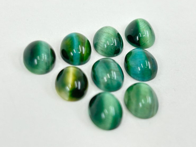 il fullxfull.5978619844 o5eg scaled 100 Pieces of Green Cats Eye Oval Shape Cabochon Loose Gemstones in 9x7mm for Jewellery Making