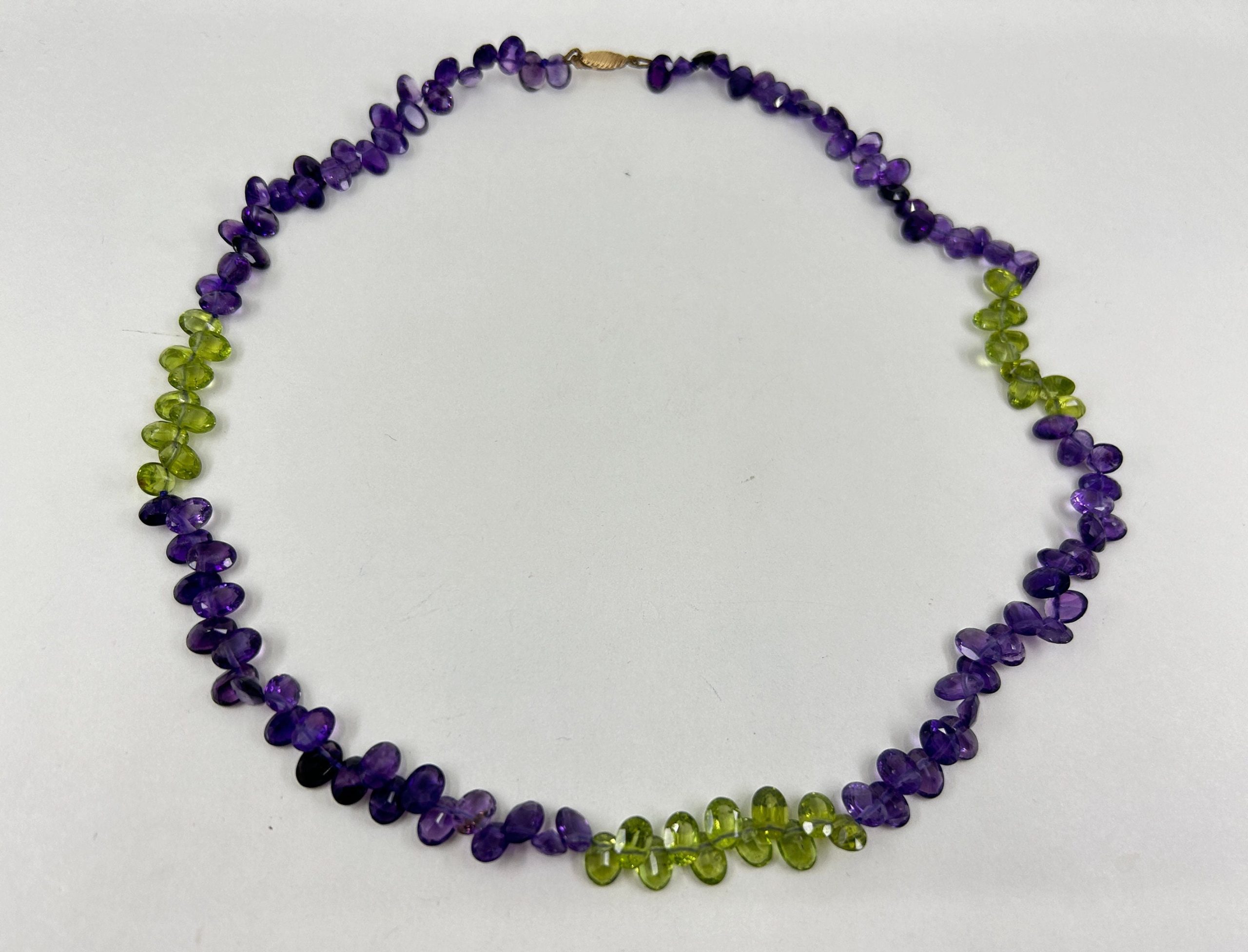 il fullxfull.6025567542 kqw9 scaled 18 Inch Faceted Oval Amethyst & Peridot Beaded Necklace (7x5mm Gemstones) with 9 Carat Gold Clasp