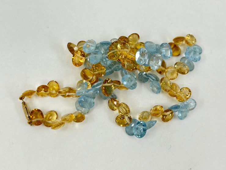 il fullxfull.6025621310 pzm2 scaled 16 Inch Faceted Oval Mixed Aquamarine & Citrine Beaded Necklace (8x6mm Gemstones) with 9 Carat Gold Fish Hook Clasp