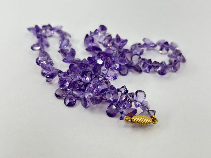 il fullxfull.6025658184 fjuj scaled 17 Inch Faceted Pear Shape Amethyst Beaded Necklace (7x5mm Gemstones) with 9 Carat Gold Clasp