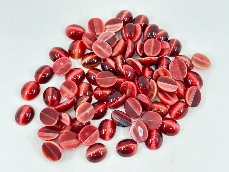 il fullxfull.6026619931 fsux scaled Red Cats Eye Oval Shape Cabochon Loose Gemstones in 12x10mm for Jewellery Making