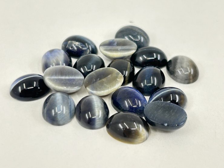 il fullxfull.6026664027 dfub scaled Blue Grey Cats Eye Oval Shape Cabochon Loose Gemstones in 9x7mm & 10x8mm for Jewellery Making