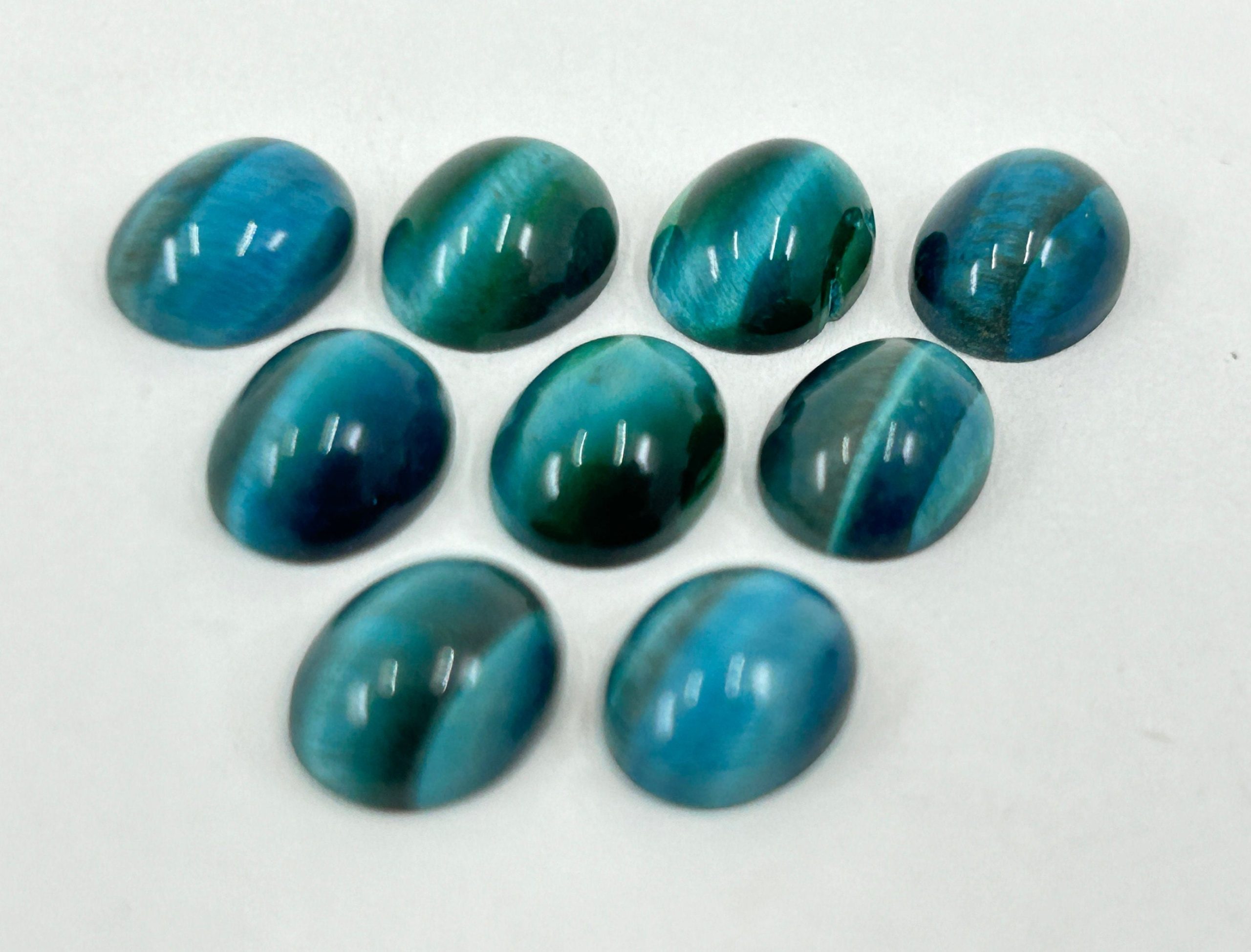 il fullxfull.6026693835 dmhd scaled 100 Pieces of Turquoise Cats Eye Oval Shape Cabochon Loose Gemstones in 9x7mm for Jewellery Making