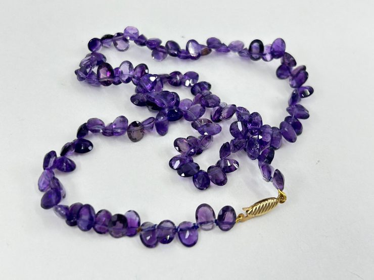 il fullxfull.6073657513 66px scaled 16 Inch Faceted Amethyst Beaded Necklace (7x5mm Gemstones) with 9 Carat Gold Clasp