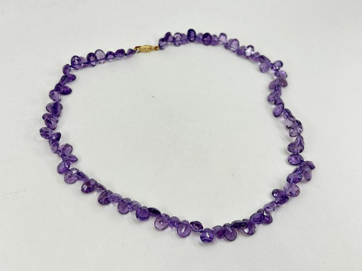 il fullxfull.6073667369 d941 scaled 18 Inch Faceted Oval Amethyst Beaded Necklace (8x6mm Gemstones) with 9 Carat Gold Fish Hook Clasp