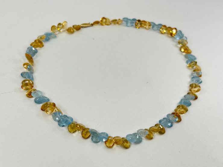 il fullxfull.6073687053 qga9 scaled 16 Inch Faceted Oval Mixed Aquamarine & Citrine Beaded Necklace (8x6mm Gemstones) with 9 Carat Gold Fish Hook Clasp