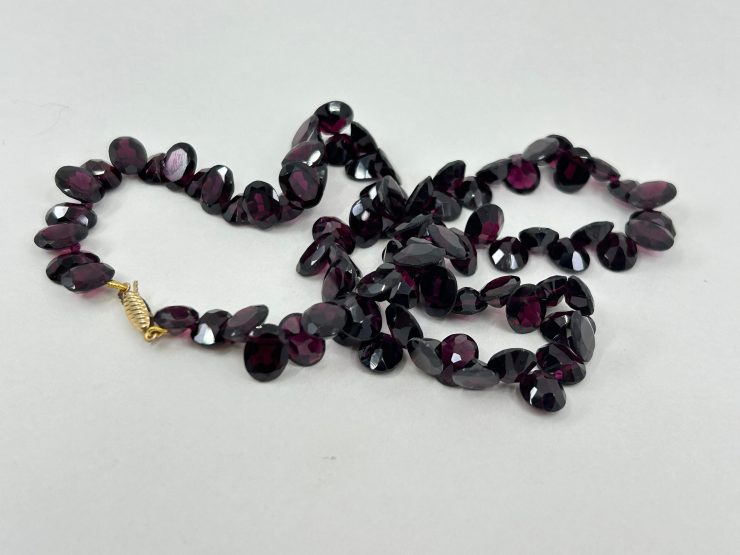 il fullxfull.6073699235 eh50 scaled 17 Inch Faceted Garnet Beaded Necklace (8x6mm Gemstones) with 9 Carat Gold Clasp