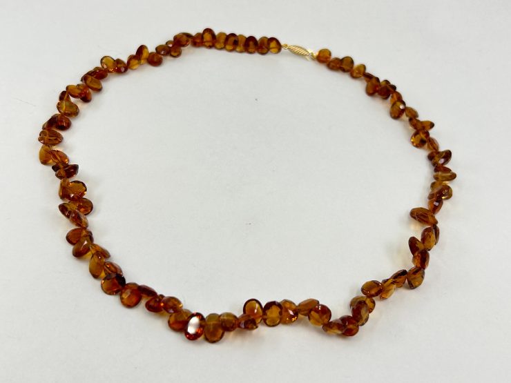 il fullxfull.6073707243 hg65 scaled 17 Inch Faceted Citrine Beaded Necklace (8x6mm Gemstones) with 9 Carat Gold Clasp