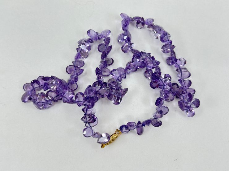 il fullxfull.6073725749 g0ys scaled 17 Inch Faceted Pear Shape Amethyst Beaded Necklace (7x5mm Gemstones) with 9 Carat Gold Clasp