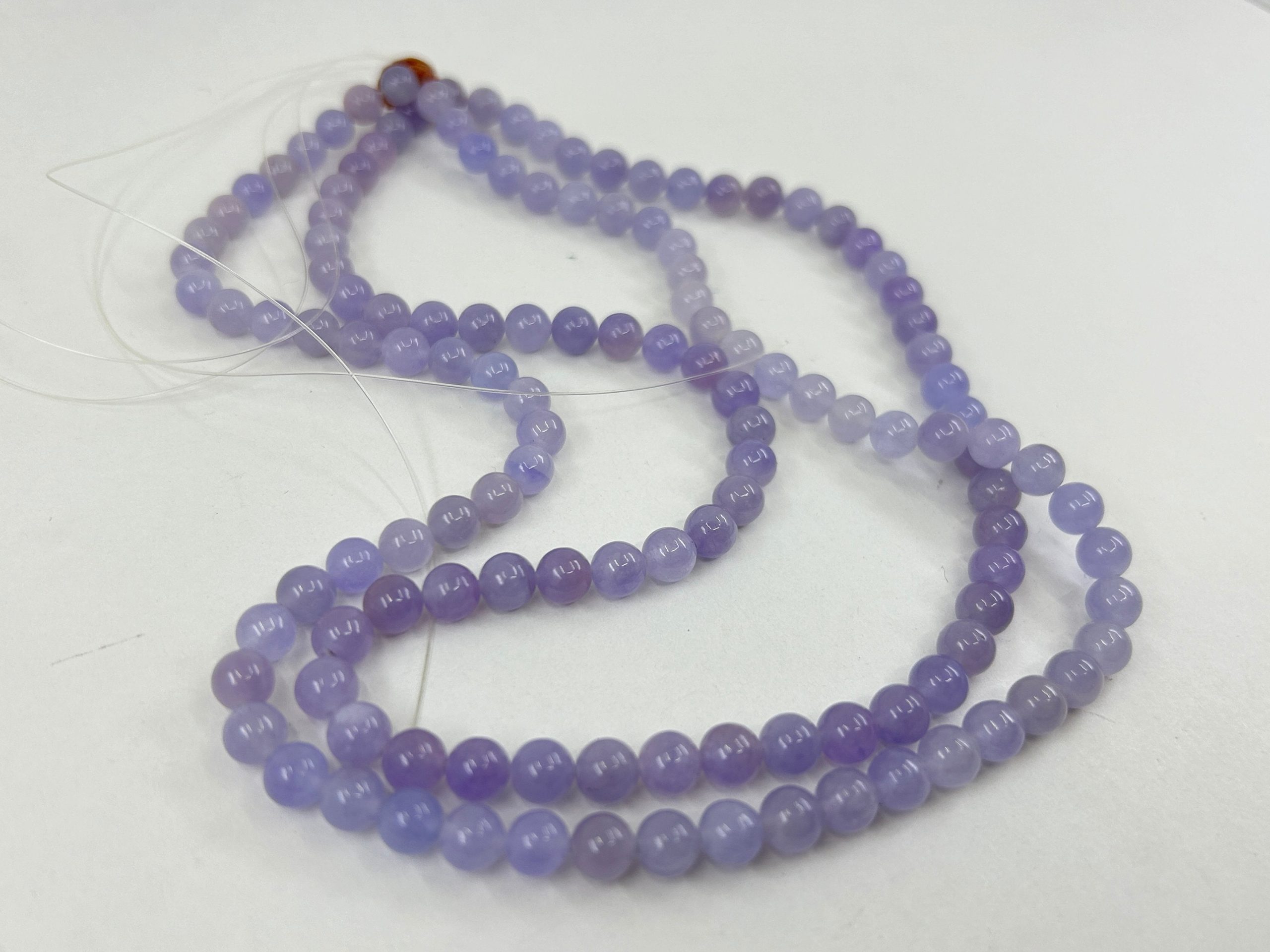 il fullxfull.5928056684 svgl scaled 2 Strands of Pink Lavender 6mm Round Beads on Temporary Strands for Jewellery Making