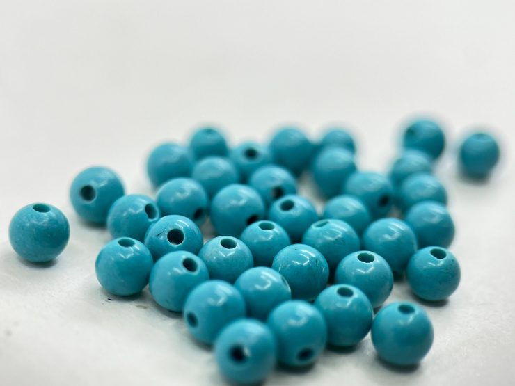 il fullxfull.5956906480 prdh scaled 100 Pieces of 3mm Reconstructed Turquoise Full Drilled Bead Gemstones for Jewellery Making