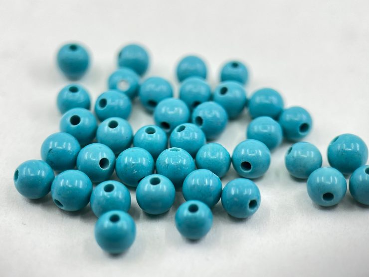 il fullxfull.5956906490 gbar scaled 100 Pieces of 3mm Reconstructed Turquoise Full Drilled Bead Gemstones for Jewellery Making