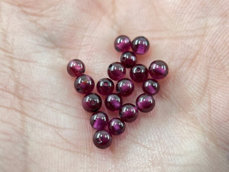 il fullxfull.6004879745 nhcl scaled 100 Pieces of Garnet Full Drilled Beads in 3mm for Jewellery Making