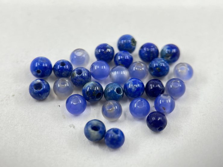 il fullxfull.6004965891 ha6z scaled 100 Pieces of 3mm Blue Agate Full Drilled Bead Gemstones for Jewellery Making