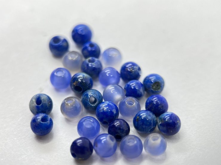 il fullxfull.6004965991 plsx scaled 100 Pieces of 3mm Blue Agate Full Drilled Bead Gemstones for Jewellery Making