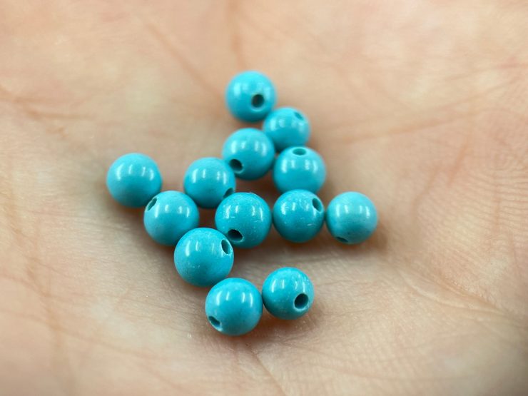 il fullxfull.6004982407 b0mm scaled 100 Pieces of 3mm Reconstructed Turquoise Full Drilled Bead Gemstones for Jewellery Making