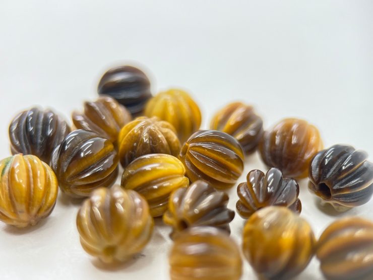 il fullxfull.6004992561 89n7 scaled 80 Pieces of 6mm Raffled Tiger Eye Half Drilled Bead Gemstones for Jewellery Making