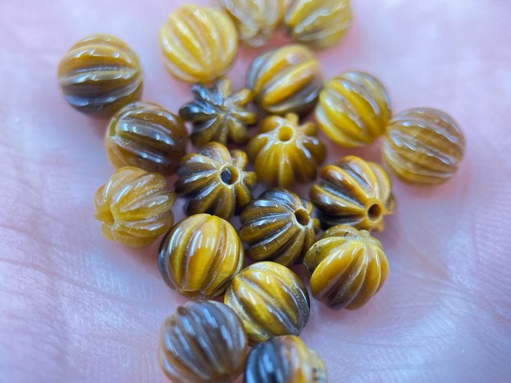 il fullxfull.6004992639 9och scaled 80 Pieces of 6mm Raffled Tiger Eye Half Drilled Bead Gemstones for Jewellery Making