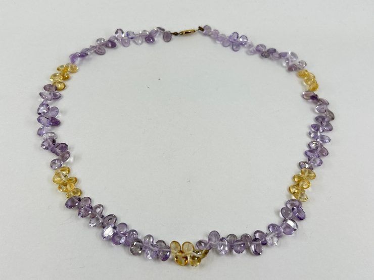 il fullxfull.6010392744 ag3v scaled 18 Inch Faceted Mixed Amethyst & Citrine Beaded Necklace (7x5mm Gemstones) with 9 Carat Gold Clasp