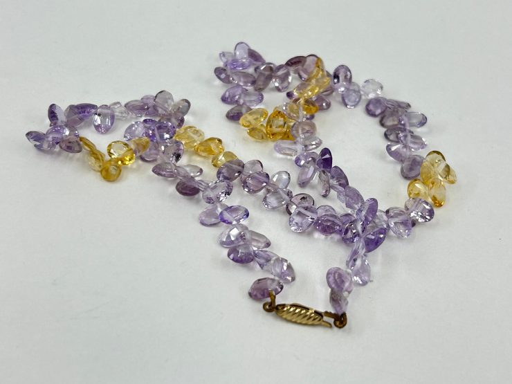 il fullxfull.6010392946 f9ib scaled 18 Inch Faceted Mixed Amethyst & Citrine Beaded Necklace (7x5mm Gemstones) with 9 Carat Gold Clasp