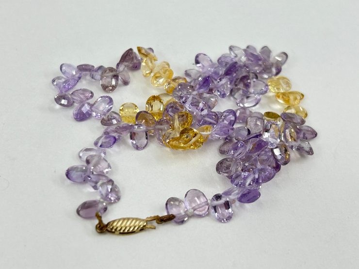 il fullxfull.6010393050 gr5c scaled 18 Inch Faceted Mixed Amethyst & Citrine Beaded Necklace (7x5mm Gemstones) with 9 Carat Gold Clasp