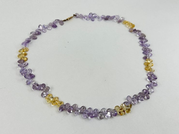 il fullxfull.6058469607 gvim scaled 18 Inch Faceted Mixed Amethyst & Citrine Beaded Necklace (7x5mm Gemstones) with 9 Carat Gold Clasp