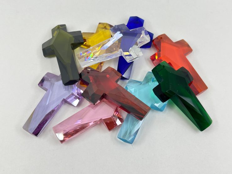 il fullxfull.6071708874 18u1 scaled Crucifix/Cross Faceted Mixed Colour Loose Gemstone Charms with 1mm Hole in Sizes from 10x6mm up to 40x23mm for Jewellery Making