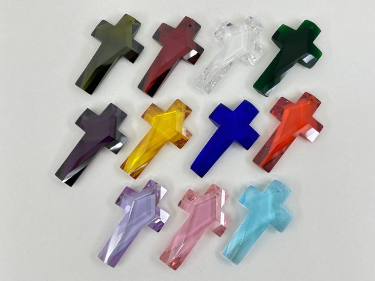 il fullxfull.6119766933 pd2u scaled Crucifix/Cross Faceted Mixed Colour Loose Gemstone Charms with 1mm Hole in Sizes from 10x6mm up to 40x23mm for Jewellery Making