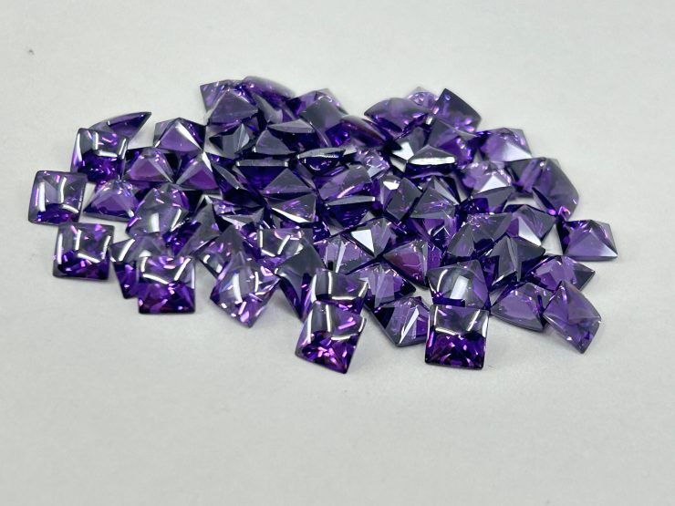 il fullxfull.6117871370 d8vm scaled Amethyst Cubic Zirconia (Synthetic) Buff Top Square Shape Loose Gemstones In 6mm, 8mm & 10mm for Jewellery Making