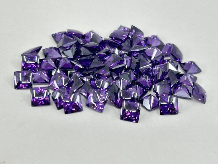 il fullxfull.6117871420 hzol scaled Amethyst Cubic Zirconia (Synthetic) Buff Top Square Shape Loose Gemstones In 6mm, 8mm & 10mm for Jewellery Making