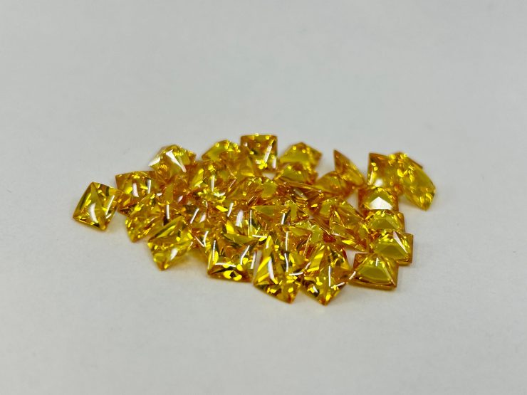 il fullxfull.6117911074 j5j6 scaled Citrine Cubic Zirconia (Synthetic) Buff Top Square Shape Loose Gemstones In 6mm, 8mm & 10mm for Jewellery Making