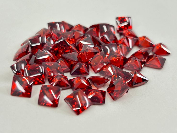 il fullxfull.6117920668 sh03 scaled Garnet Cubic Zirconia (Synthetic) Buff Top Square Shape Loose Gemstones In 6mm, 8mm & 10mm for Jewellery Making