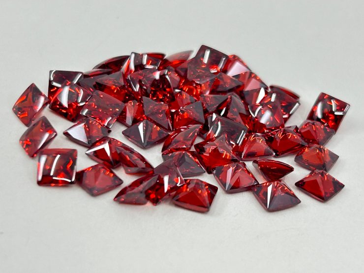 il fullxfull.6117921090 idgy scaled Garnet Cubic Zirconia (Synthetic) Buff Top Square Shape Loose Gemstones In 6mm, 8mm & 10mm for Jewellery Making