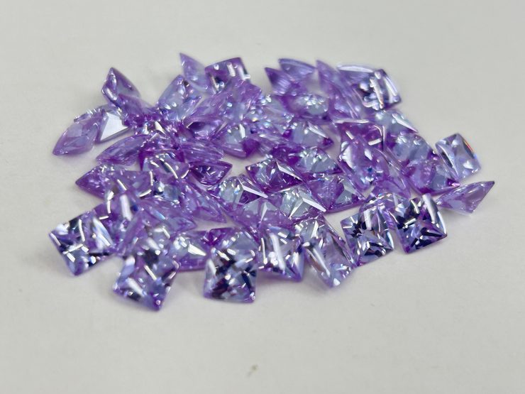 il fullxfull.6117928244 6iqr scaled Lavender Cubic Zirconia (Synthetic) Buff Top Square Shape Loose Gemstones In 6mm, 8mm & 10mm for Jewellery Making