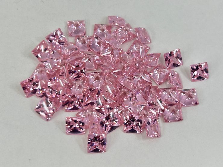 il fullxfull.6117935558 eqgu scaled Pink Cubic Zirconia (Synthetic) Buff Top Square Shape Loose Gemstones In 6mm, 8mm & 10mm for Jewellery Making