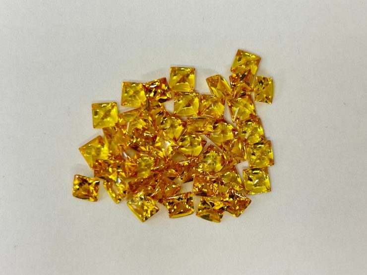 il fullxfull.6166036187 hmy3 scaled Citrine Cubic Zirconia (Synthetic) Buff Top Square Shape Loose Gemstones In 6mm, 8mm & 10mm for Jewellery Making