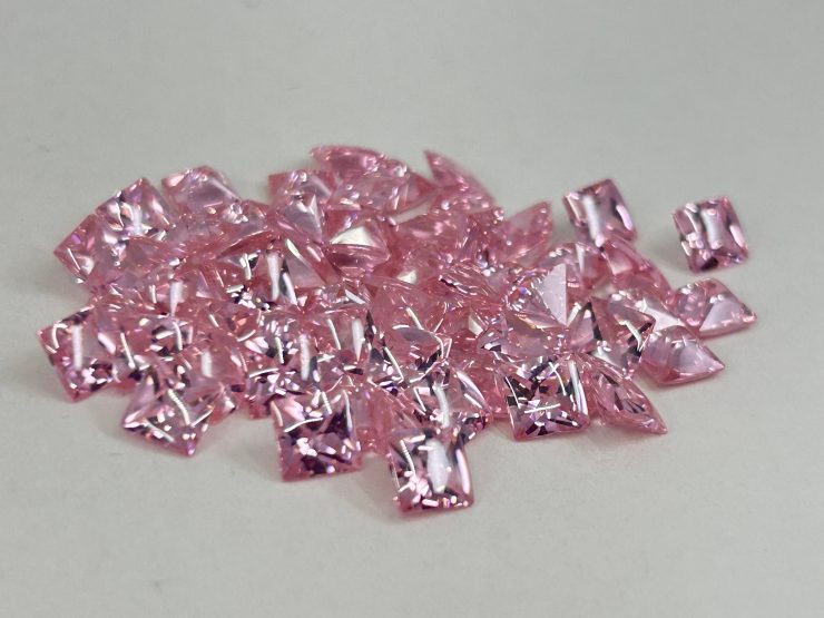 il fullxfull.6166060521 ko9r scaled Pink Cubic Zirconia (Synthetic) Buff Top Square Shape Loose Gemstones In 6mm, 8mm & 10mm for Jewellery Making