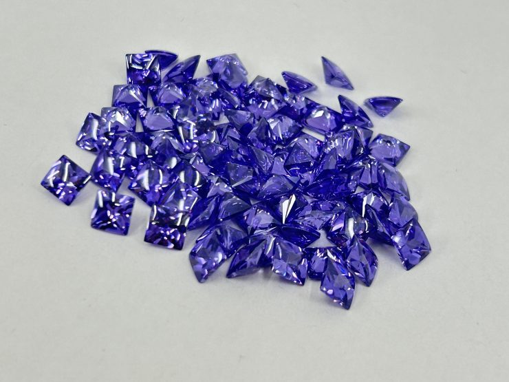 il fullxfull.6166075993 m7y6 scaled Tanzanite Cubic Zirconia (Synthetic) Buff Top Square Shape Loose Gemstones In 6mm, 8mm & 10mm for Jewellery Making