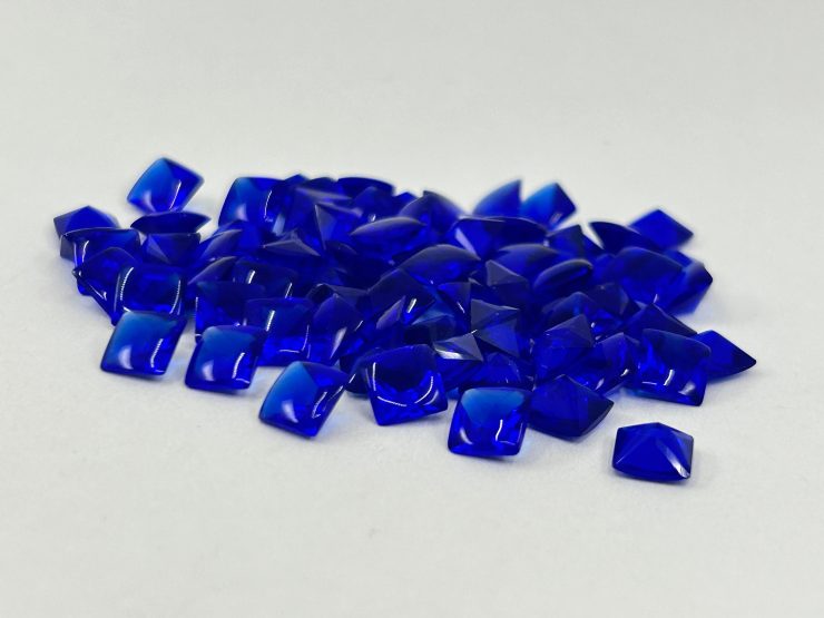 il fullxfull.6166792335 72ug scaled Sapphire Coloured Glass (Synthetic) Buff Top Square Shape Loose Gemstones in 6mm, 8mm & 10mm for Jewellery Making