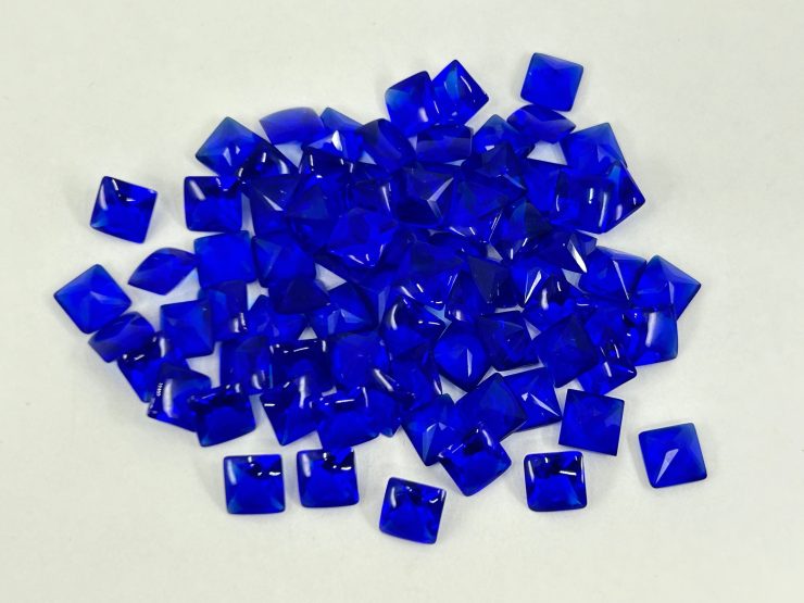 il fullxfull.6166792549 3lu9 scaled Sapphire Coloured Glass (Synthetic) Buff Top Square Shape Loose Gemstones in 6mm, 8mm & 10mm for Jewellery Making